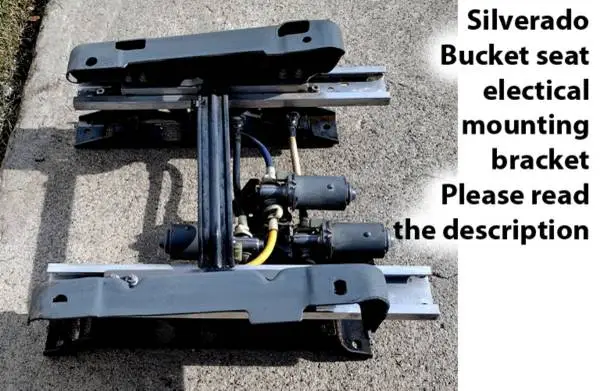 Chevrolet Silverado Bucket seat track rail mounting bracket electric Chevy part