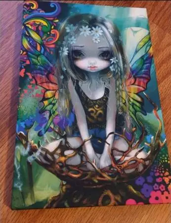 New 8.5 x 5.5 Rainbow Fairy Hardcover 120 Page Lined Journal