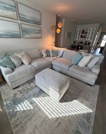 Modern L-Shaped spacuios couch