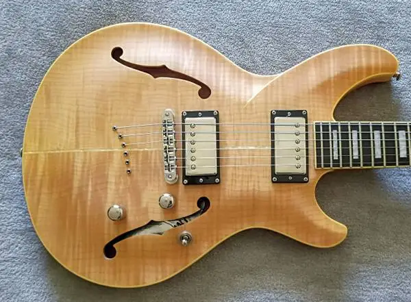Diamond Monarch Semi-Hollow ~ Mahogany/Flame Maple ~ Duncans ~ OHSC