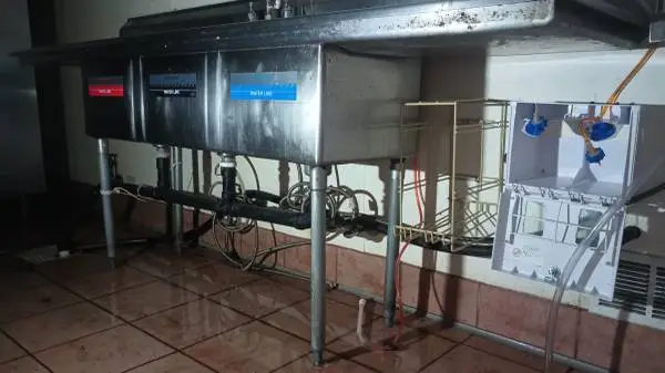 3 compartment sink 8ftx24 commercial restaurant