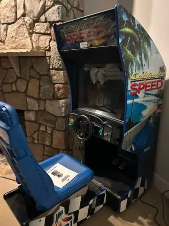 Vintage Atari California Speed Sit Down Arcade In Very Good Condition W/ Manual