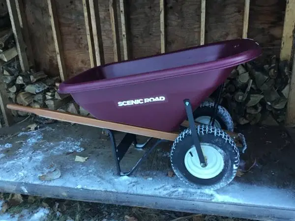 Scenic Road Dual Wheelbarrow-New Condition