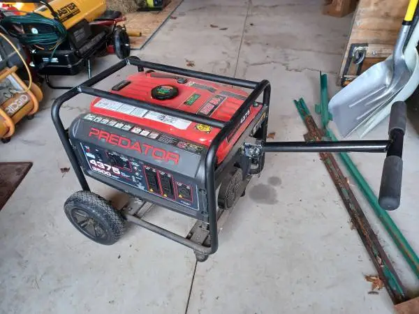 Predator Portable 4375watt Generator w/Wheel Kit & 30amp House Cable