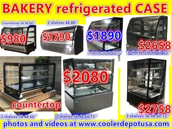 SHOW BAKERY PASTRY DELI CASE REFRIGERATOR refrigerated RESTAURANT EQUI