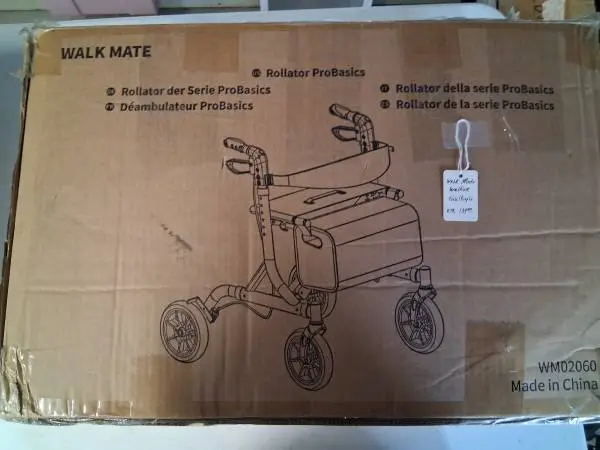 Homland Rollator Walker Red Brand New In The Box!