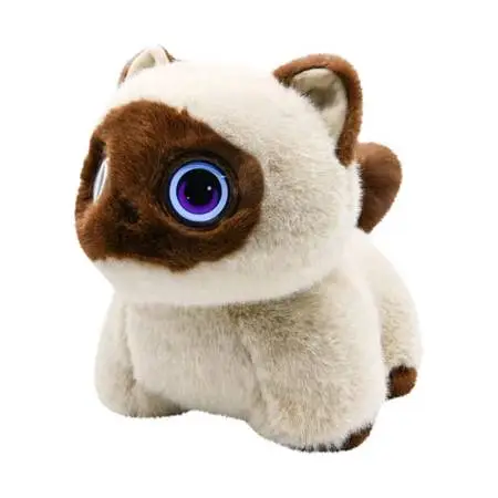 AI Companion Pixie Paw Smart Pet Interactive Plush Siamese Cat Voice Responsive