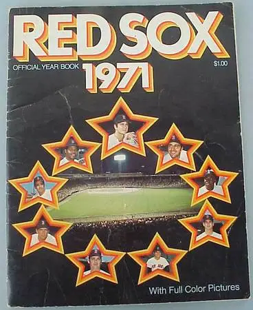 RED SOX OFFICIAL YEARBOOK 1971