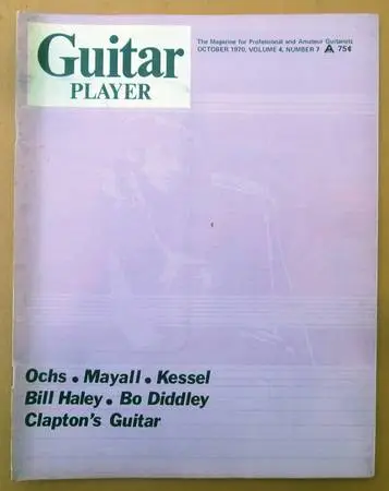 GUITAR PLAYER Magazine..Oct 1970 - Ochs, Mayall, Kessel, Diddley