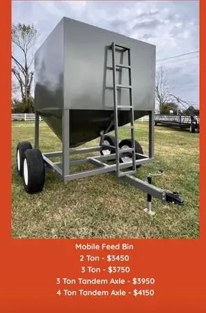 TAEP MOBLE FEED BIN / CUSTOM FARM EQUIPMENT
