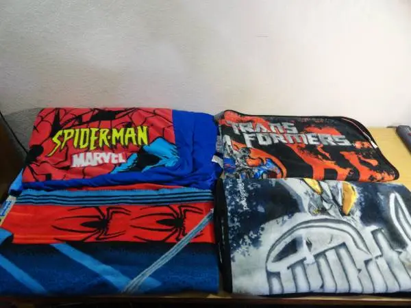 Spiderman/Transformers sleeping bag/ blankets All for 15.00