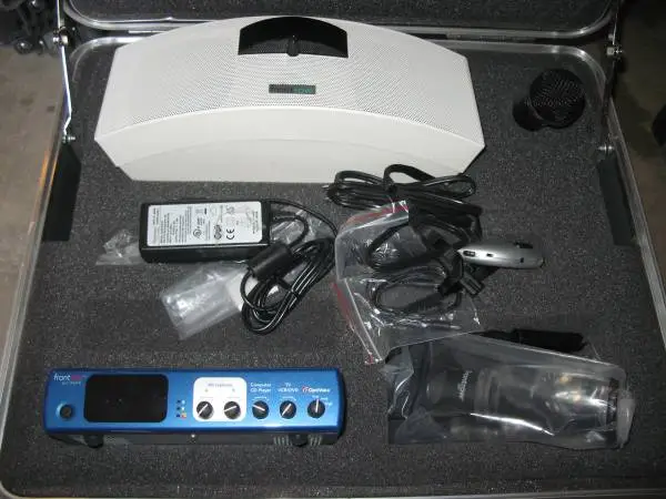 front row microphone speaker