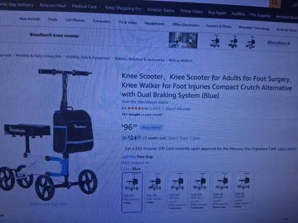 Knee Scooter for Adults for Foot Surgery Knee Walker for Foot Injuries