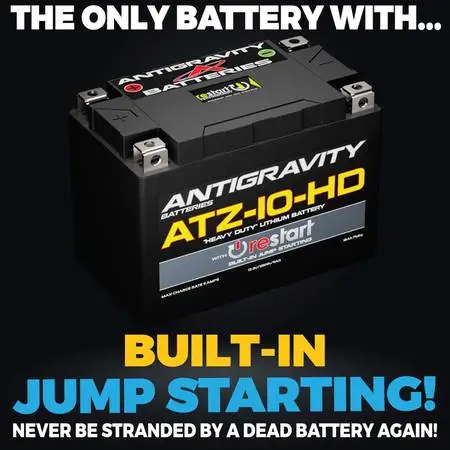 NEW! Motorcycle/ATV/UTV battery with Integrated Jump Starter