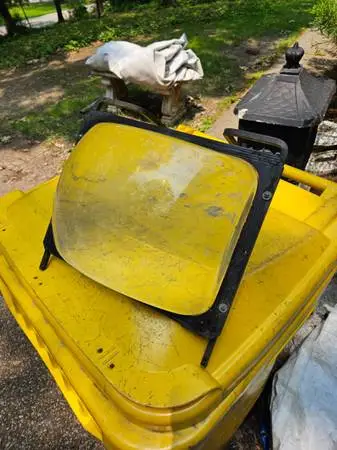 Antique magnifying glass for increasing picture size for an old tv