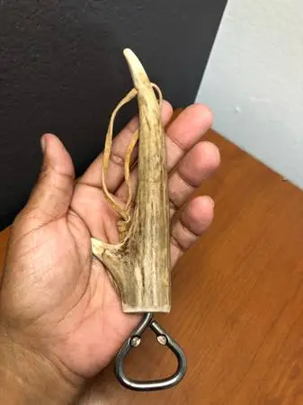 Vintage 8” Antler Bottle Opener