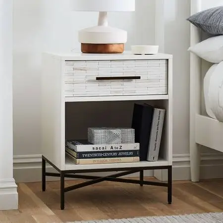 Wanted: West Elm Wood Tiled Nightstands