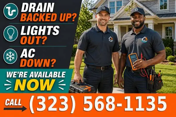 ⚡ Plumber • Electrician • AC Repair — Available Now — 7 Days