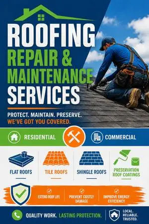 Roofer for Long-term Roofing Repair & Coating! Seal & Cool your roof!