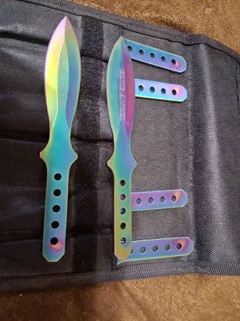 Aeroblades 6 Piece Blue Angel Throwing Knifes