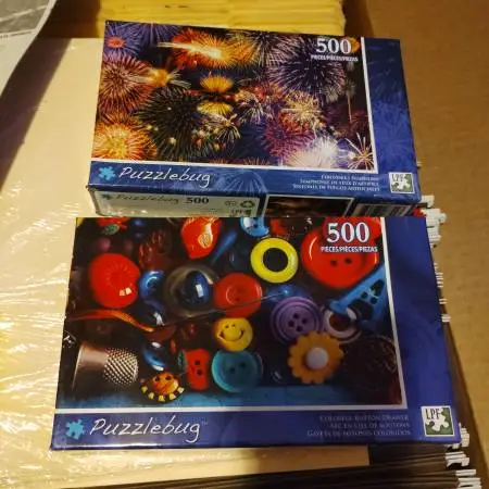 Puzzles, New, 2 total, 500 pieces each, $5 for both