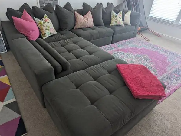 Modern OVERSIZED cloud tufted sectional 10x11ft Jonathan Louis