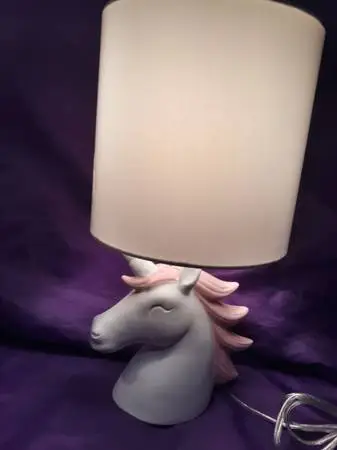 Unicorn Table Lamp Very Like New
