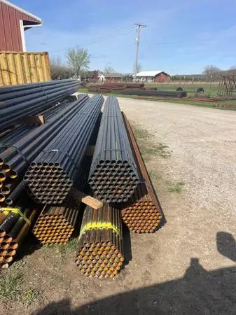 Pipe fence material