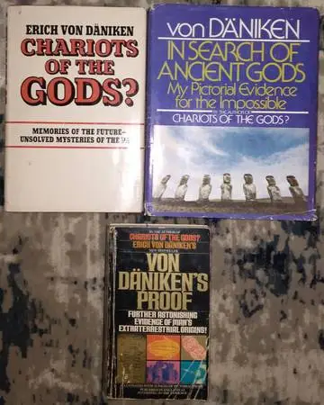 3 Erich Von Daniken books (Rare)