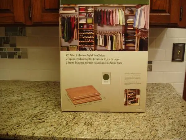 Closetmaid 25 2-shelf closet organizer