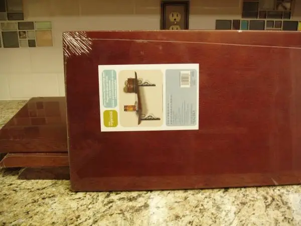 Shelving -- Cherry Veneer Beveled