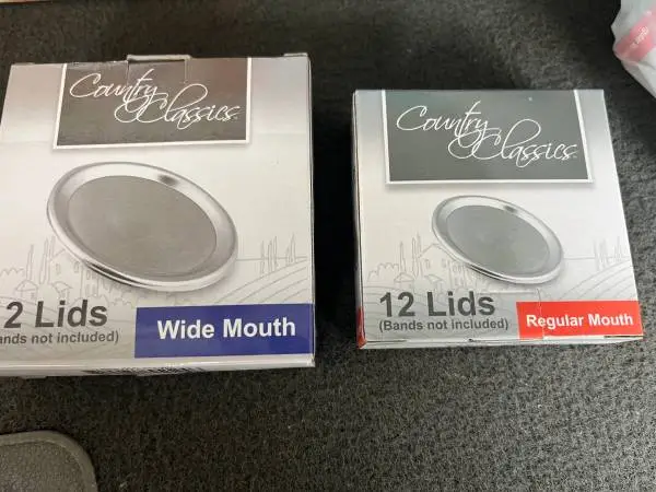(12) Canning Jar Lid Box - Small/Wide NO BANDS EACH