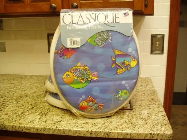 Toilet Seat, Decorative Fish