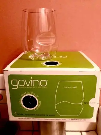 Stemless Shatterproof Wine Glasses- New: 12oz, Set of 4 (Retails $33)