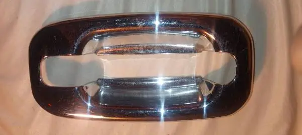 CHEVY SILVERADO DOOR GUARD PLASTIC CHROME GOOD CONDITION,$5