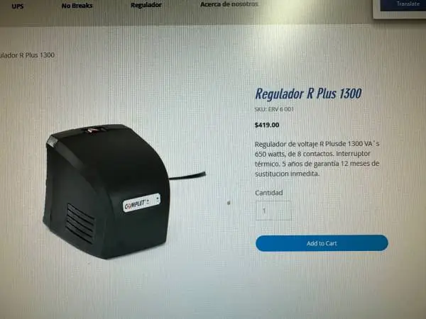 COMPLET / ERV-6-001-RPLUS 1300 NEGRO
