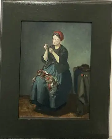 Peasant Woman Threading a Needle