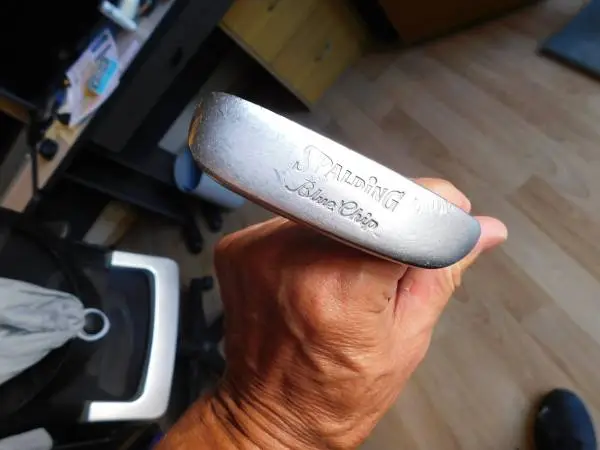 Spalding Blue Chip Hickory Stick Golf Putter