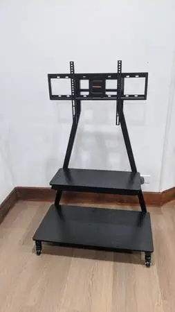Mobile TV Stand, Rolling Floor TV Stand with Wheels