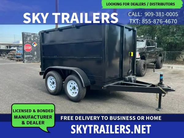 2026 Sky Trailers Dump Trailer 5X8X4 (2-3.5K)