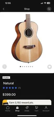 New Midsize Guitar BreedLove Discovery Red S Cedar African Mahogany Companion Ac