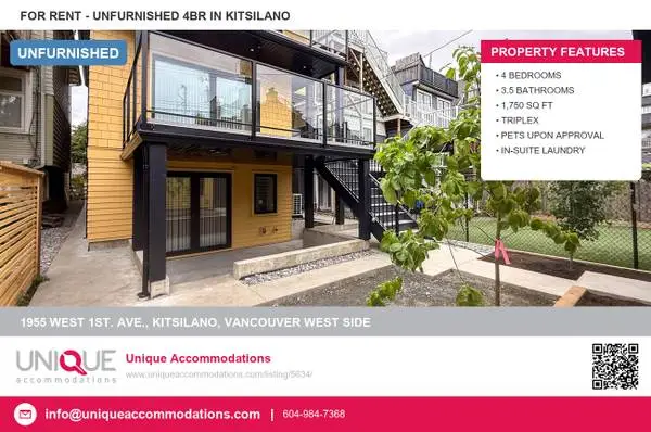 UniqueAccommodations.com ID:5634 Stunning 4-bedroom home in Kitsilano