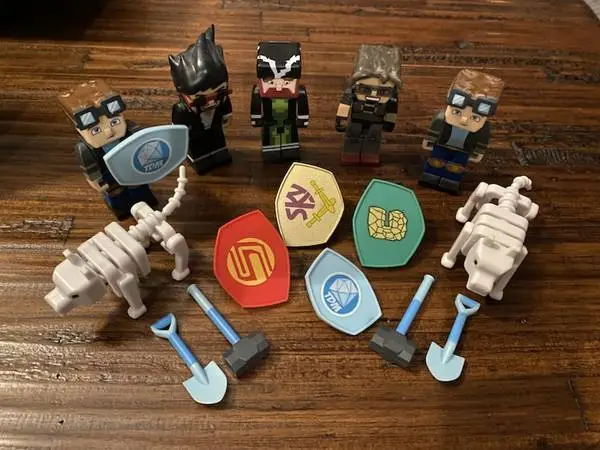 TUBE HEROS TDM Hero Pack w/ Dan & Pet Grim Diamond MINECRAFT