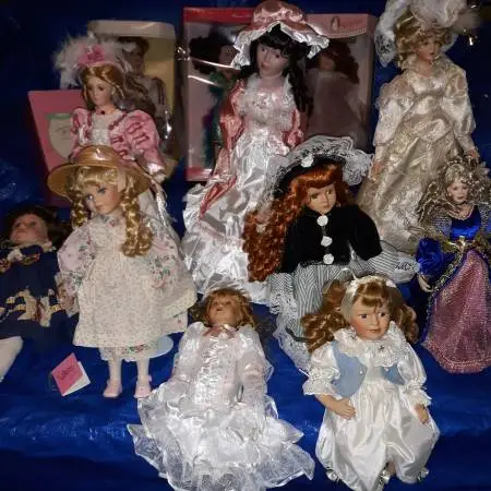 Collection of Porcelain Dolls