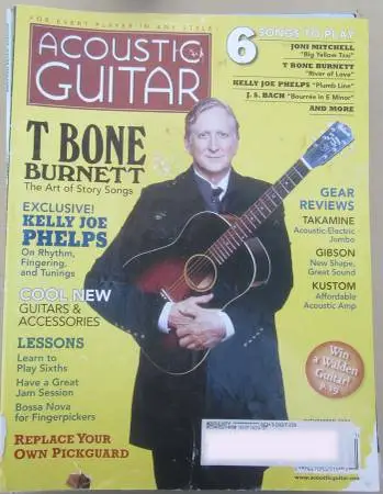 ACOUSTIC GUITAR Nov 2006 issue #167 T BONE BURNETT cover