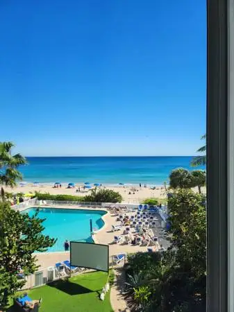 Ocean Manor on the beach not across the street