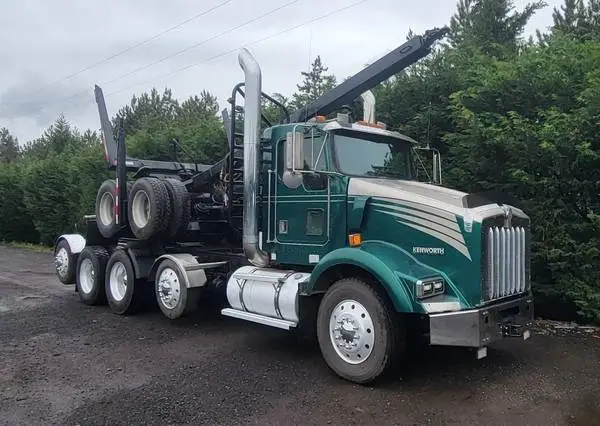 1999 Kenworth T800 log truck, CAT 550 HP, 2 drops with trailer