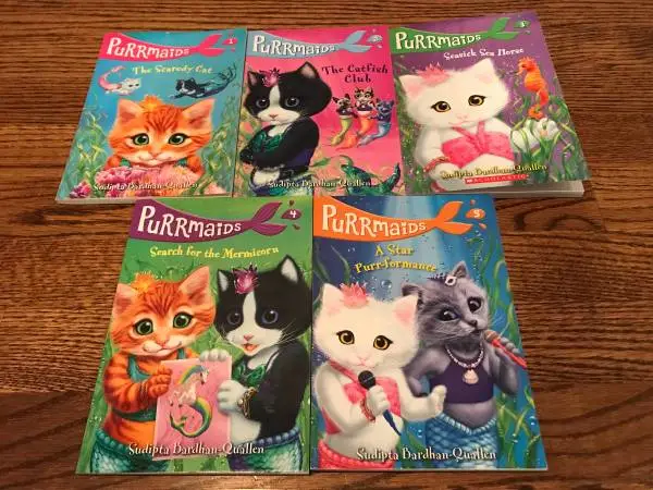 ♥ ♥ ♥ PURRMAIDS By Sudipta Bardhan-Quallen Books 1,2,3,4 & 5 Paperback
