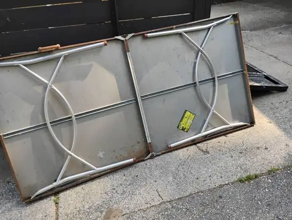 Metal folding table