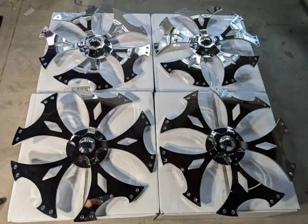Wheel Spinners Fits ANY 5/6 Lug Wheels 4 Spinner Rims!!